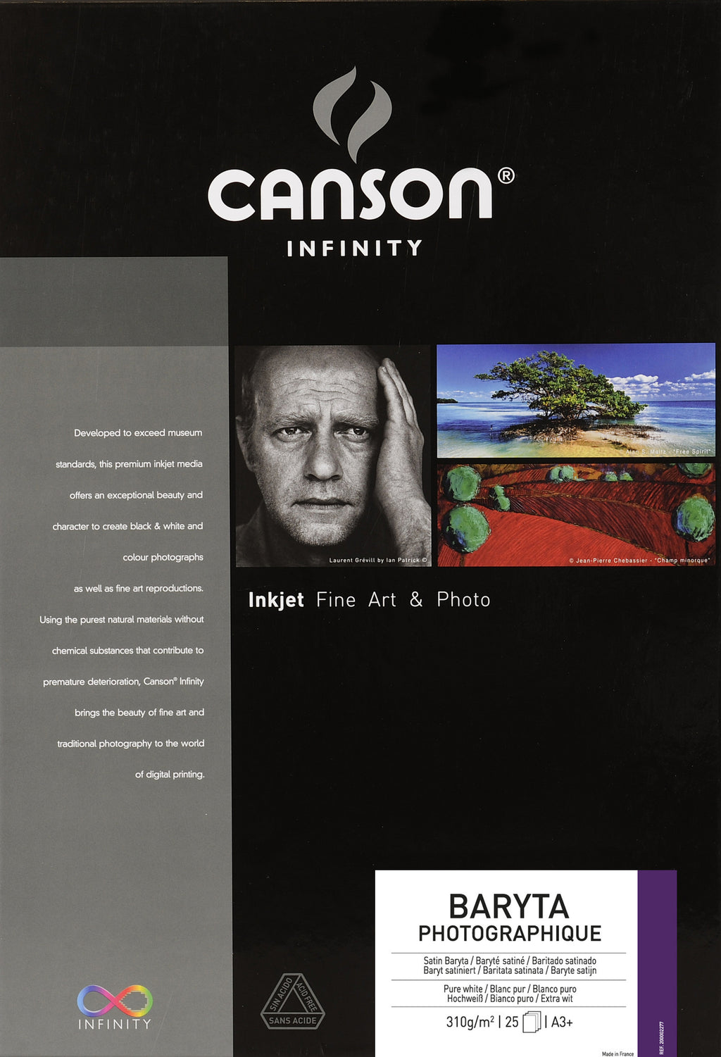 Canson Infinity Baryta Photographique - 310gsm - A3+ - 25 sheets - Wall Your Photos