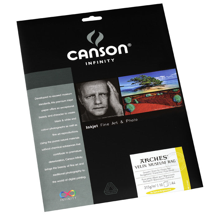 Canson Infinity Velin Museum Rag - 315gsm - A4 (10 sheets) - Wall Your Photos