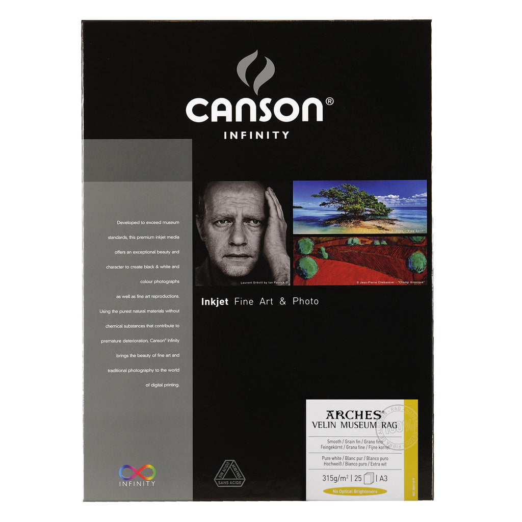 Canson Infinity Velin Museum Rag - 315gsm - A3 (25 sheets) - Wall Your Photos
