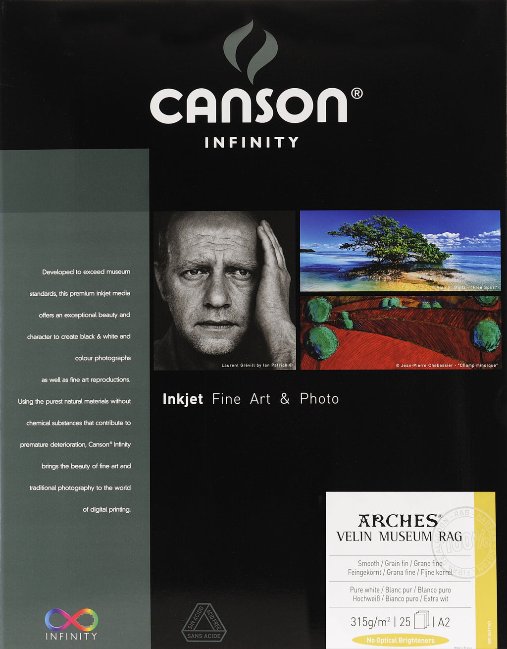 Canson Infinity Velin Museum Rag - 315gsm - A2 (25 sheets) - Wall Your Photos