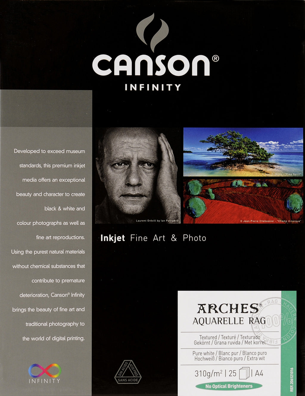 Canson Infinity Aquarelle Rag - 310gsm - A4 (25 sheets) - Wall Your Photos