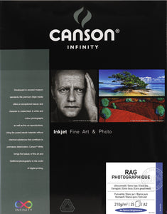 Canson Infinity Rag Photographique - 210gsm - A2 (25 sheets) - Wall Your Photos
